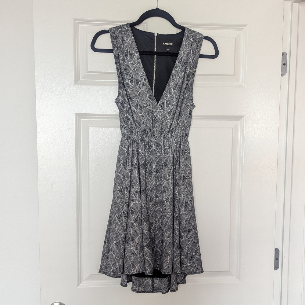 Express Gray Sleeveless Dress